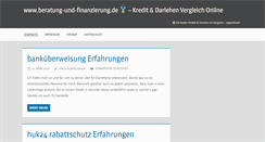 Desktop Screenshot of beratung-und-finanzierung.de