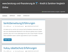 Tablet Screenshot of beratung-und-finanzierung.de